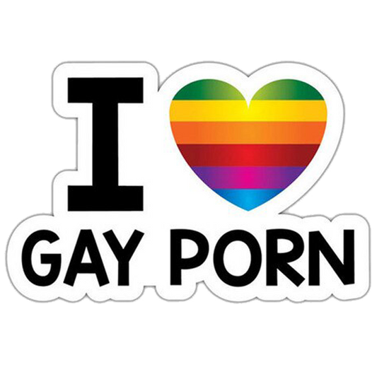 I ♥ Gay Porn Bumper Sticker