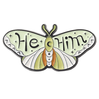 Butterfly Pronoun Pins