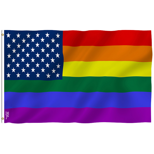 "New Republic" Rainbow Pride Flag