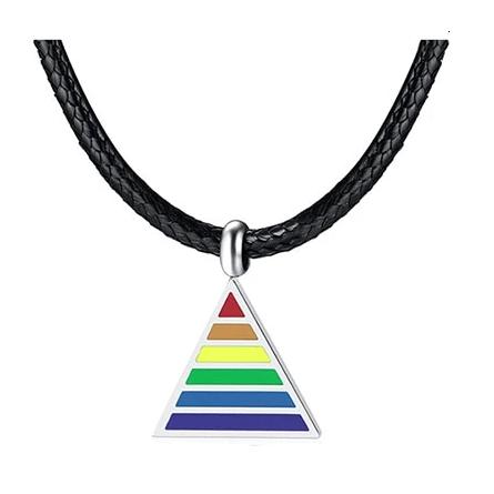 Rainbow Tri-pendant Necklace