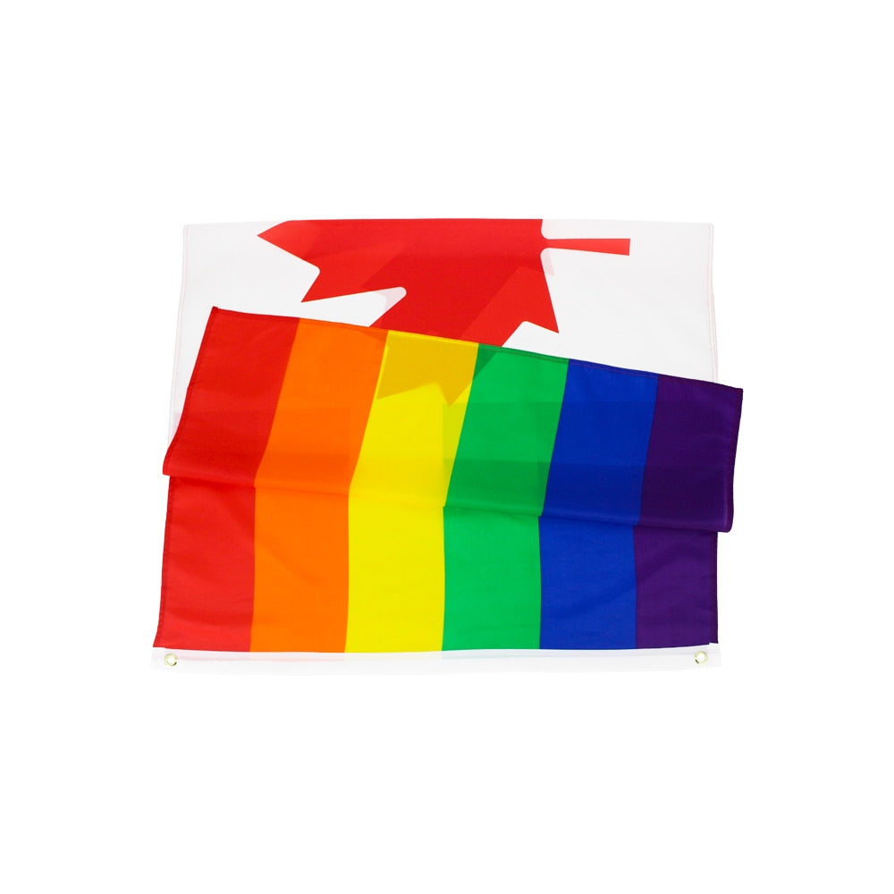 Canadian Rainbow Pride Flag