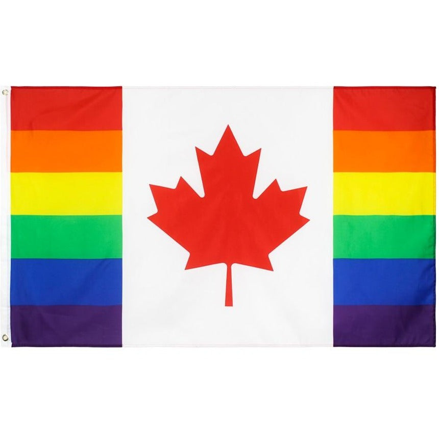 Canadian Rainbow Pride Flag