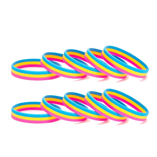 Striped Pansexual Pride Wristband