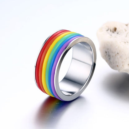 The Rainbow Barrel Band Ring