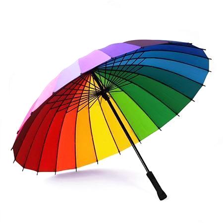 The Rainbow Striped Umbrella