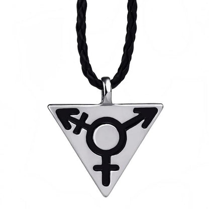 Trans Tri-pendant Necklace