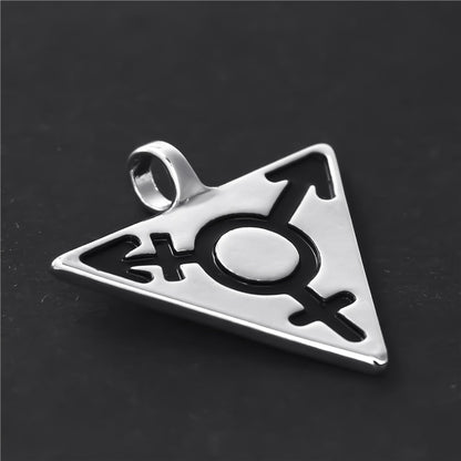 Trans Tri-pendant Necklace