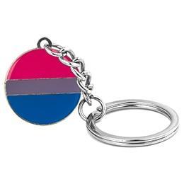 Bisexual Pride Key Chain