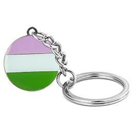 Genderqueeer Pride Key Chain