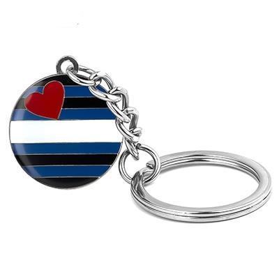 Leather Pride Key Chain