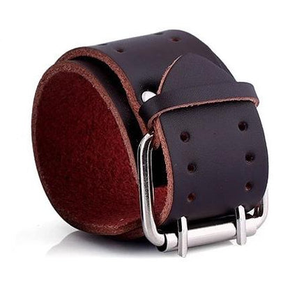 Vintage Brown Genuine Leather Cuff